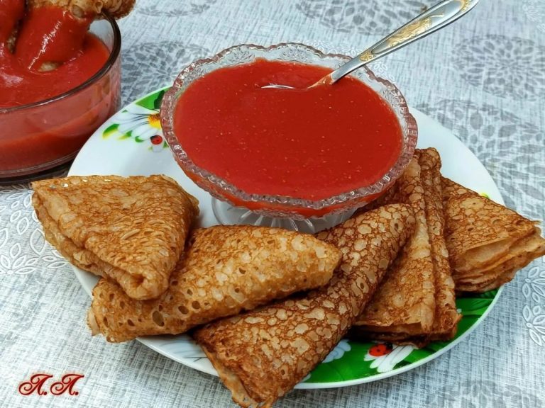 Нежные постные блинчики на сливовом соке - Королевская Кукухня